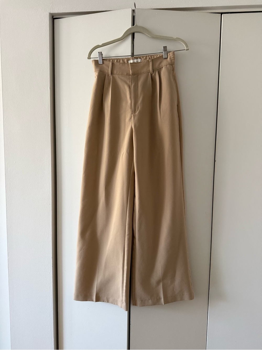Abercrombie & Fitch Wide-Leg trousers - Beige/Tan - S